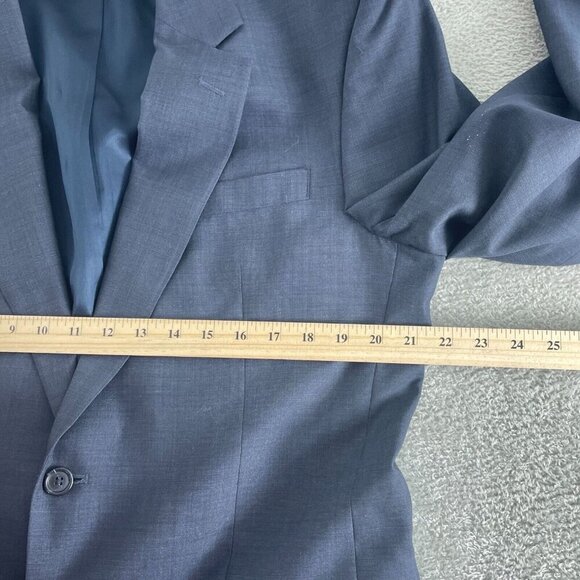 Jos. A. Bank Mens Wool Suit Blazer Jacket 41L - Navy Blue Two-Button 5283 - Picture 6 of 10
